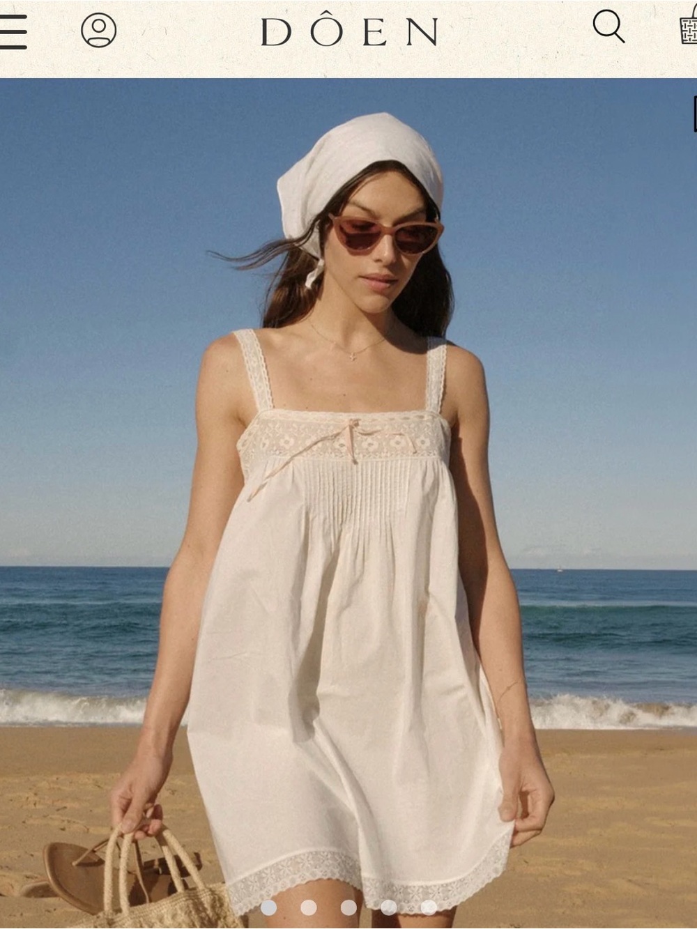 Doen CORDELIA DRESS - Salt